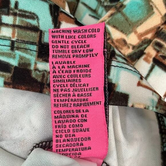 Betsey Johnson Mix-Up Boho Pencil Skirt Elastic Waist Knee Length Stretch Sz xL - Picture 11 of 11